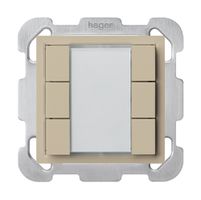 Poussoir universel ENC 6×KLA B avec LED beige