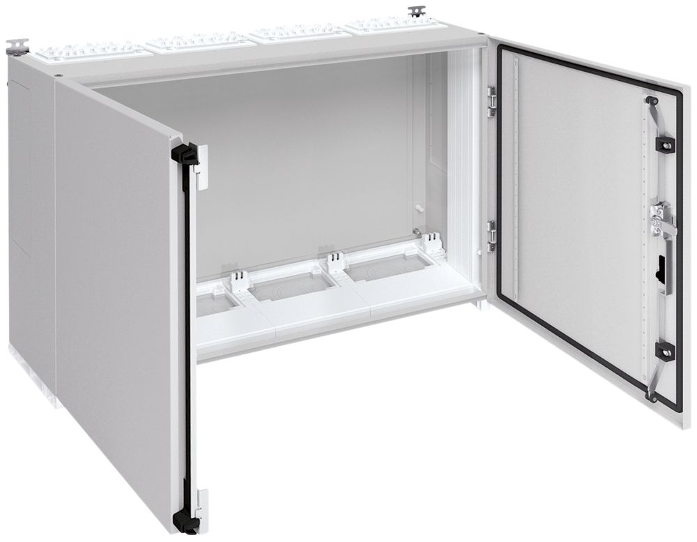 Wandschrank Hager univers mit Volltür SK I IP55 800×1050×275mm RAL 7035