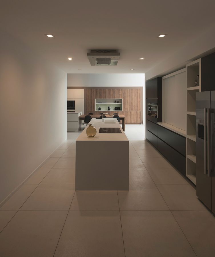 Einbaurahmen SLV NEW TRIA 95 Aluminium 110×110×26mm weiss