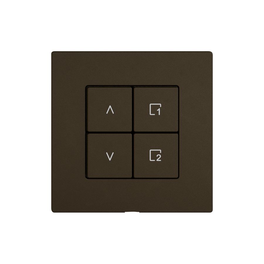 Bedienaufsatz zu Storenschalter EDIZIO.liv Wiser SNAPFIX® 1K Szene WLAN 4T br