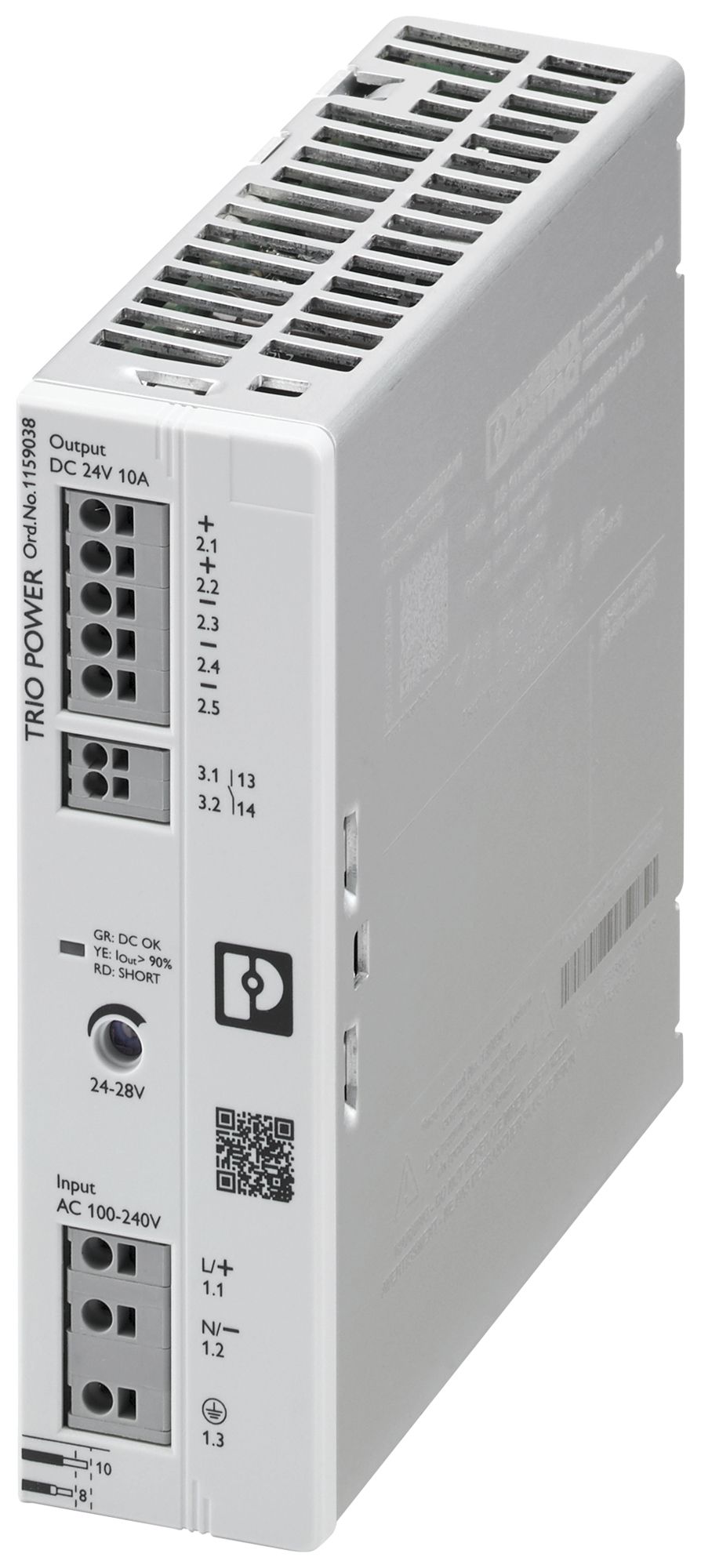 Schaltnetzteil PX TRIO3-PS/1AC/24DC/10 1L OUT:24VDC/10A
