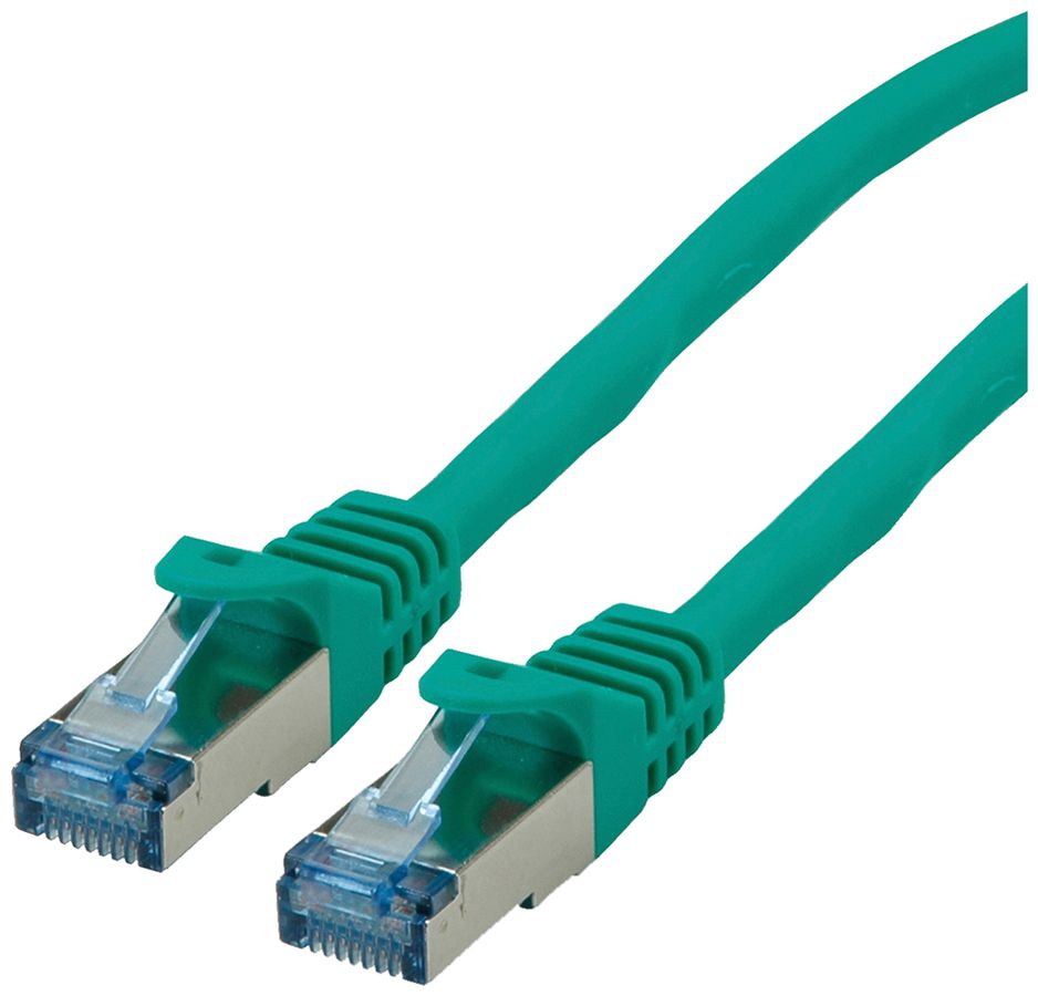 Cavo patch RJ45 ROLINE cat.6A S/FTP AWG26 LSZH verde 10m