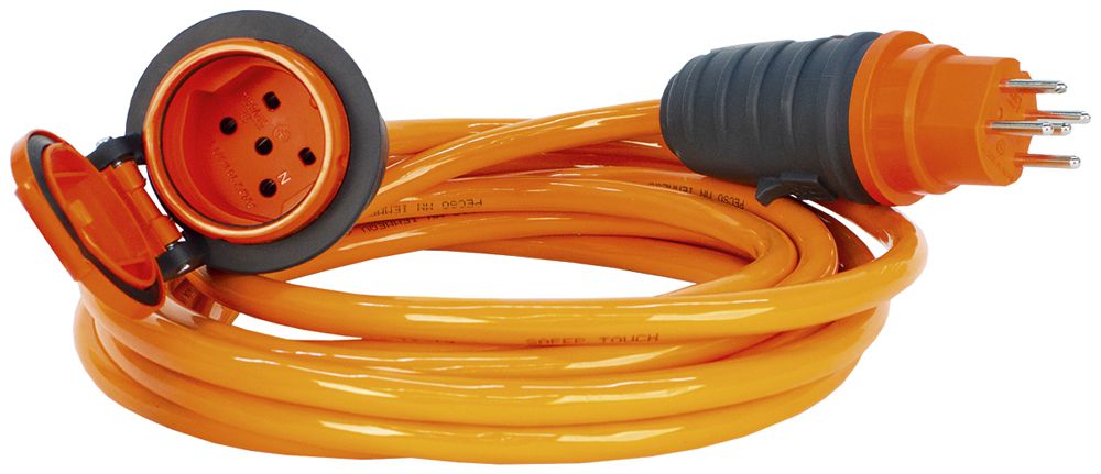 Verlängerungskabel Steffen EPR-PUR 5×1.5mm² 10m T15/T15 für Industrie orange