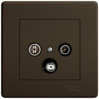 Prise antenne ENC TV-R-SAT EDIZIO.liv SNAPFIX® DB52 prise de dérivation br