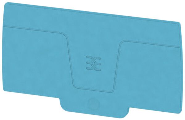 Plaque de fermeture Weidmüller série A AEP 2C 1.5 78.83×2.1mm, bleu
