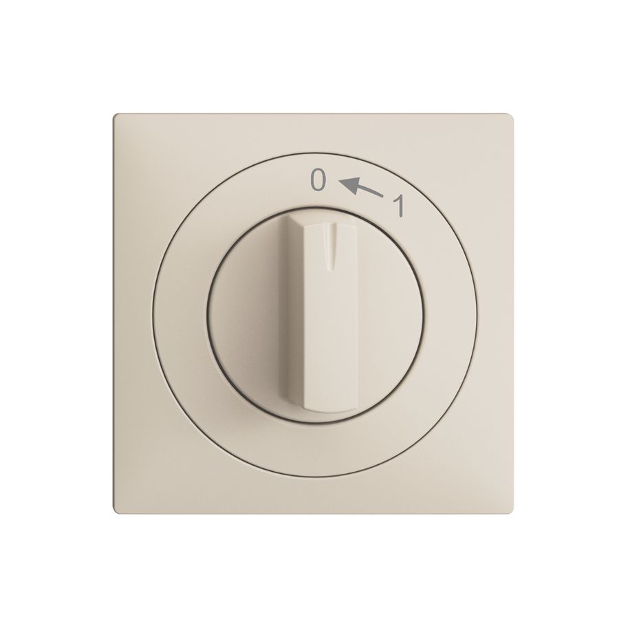 Kit frontal EDIZIOdue 0<-1 crema 60×60mm pour contact pivotant