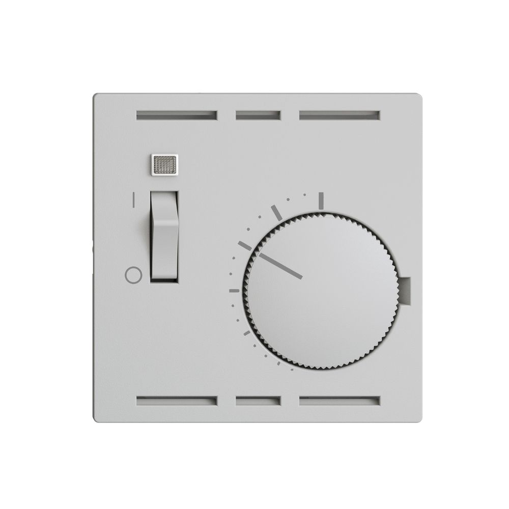 Kit frontale EDIZIOdue grigio chiaro, 60×60mm per termost.ambiente