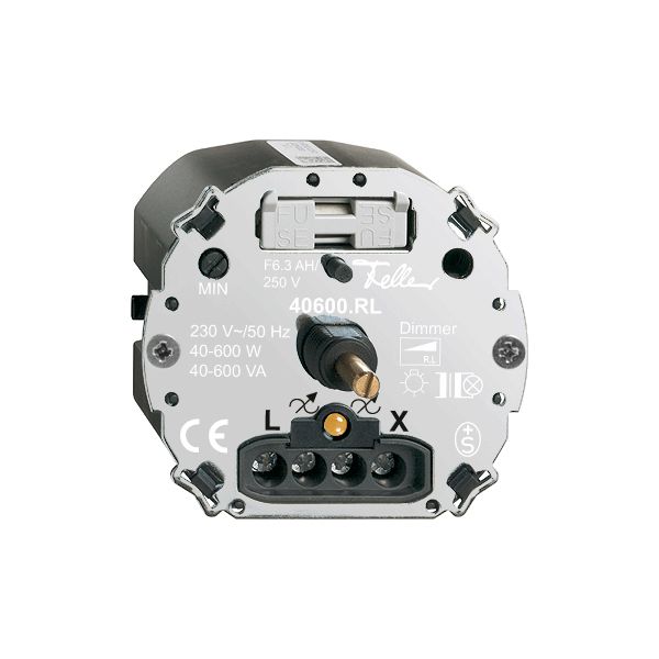 Einsatz Drehdimmer FH 40…600W beleuchtet Phasenanschnitt