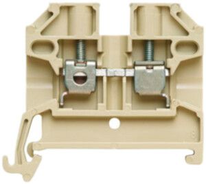 Borne de passage Weidmüller SAKD connexion à vis 2.5mm² PA66 TS35 beige
