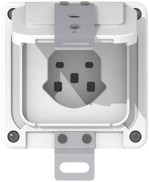 UP-Steckdose SUPRA NUP T25 weiss abschliessbar