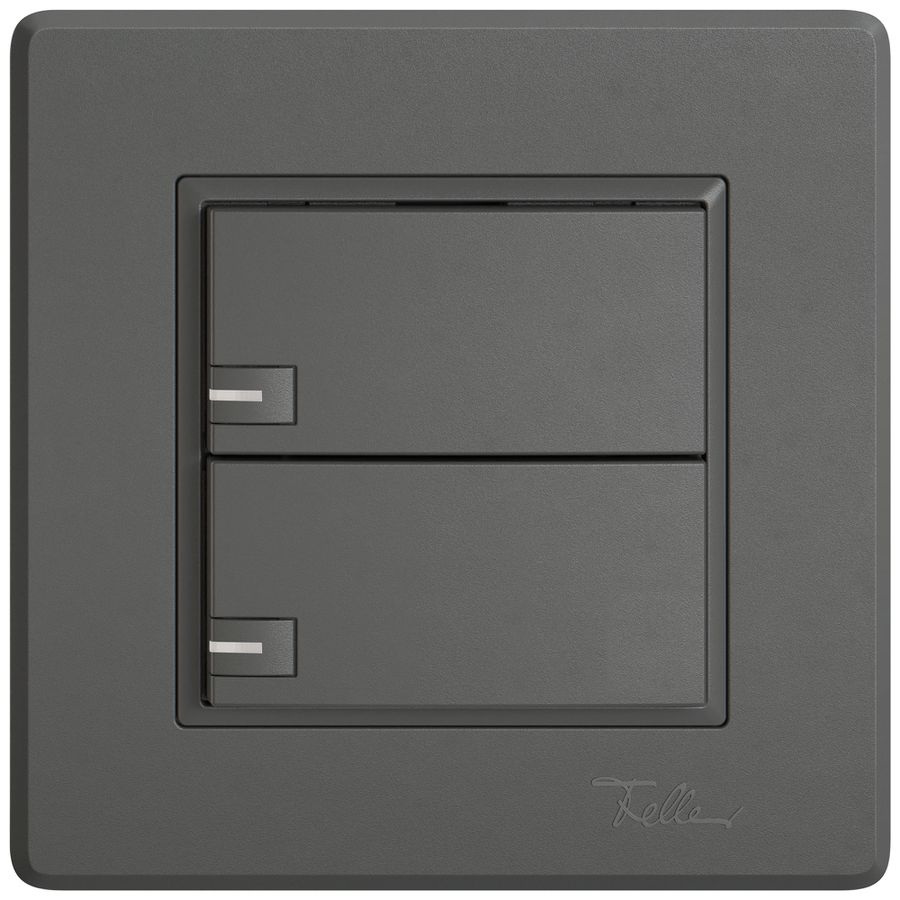 UP-Universaltaster EDIZIO.liv UNI SNAPFIX® m.LED RGB 2× 1-Tbed.dgu