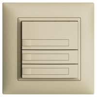 Pulsante KNX RGB INC EDUE FMI, 250mW, s.LED, c.carta, 3×pulsante, 1×tasto, van