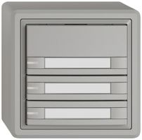 AP-Universaltaster EDIZIO.liv UNI SNAPFIX® 12…48V m.LED blau 6× 1-Tbed.Pap.hgu