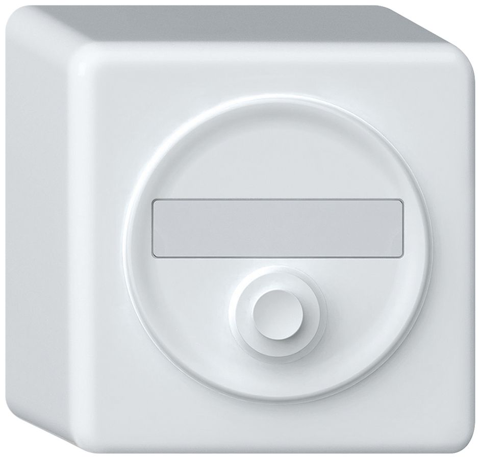 Poussoir de sonnerie AP origin 86×86mm Ø58mm blanc