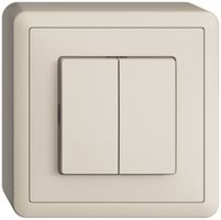 AP-Druckschalter EDIZIOdue 1/3+3/1P crema