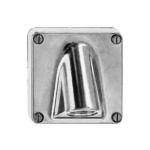 Boîte de raccordement AP mouillé Al, poli, sans bornier