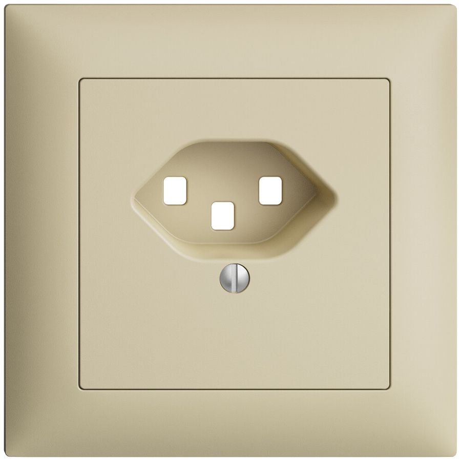 UP-Frontset EDIZIOdue vanille 88×88mm 1×T23