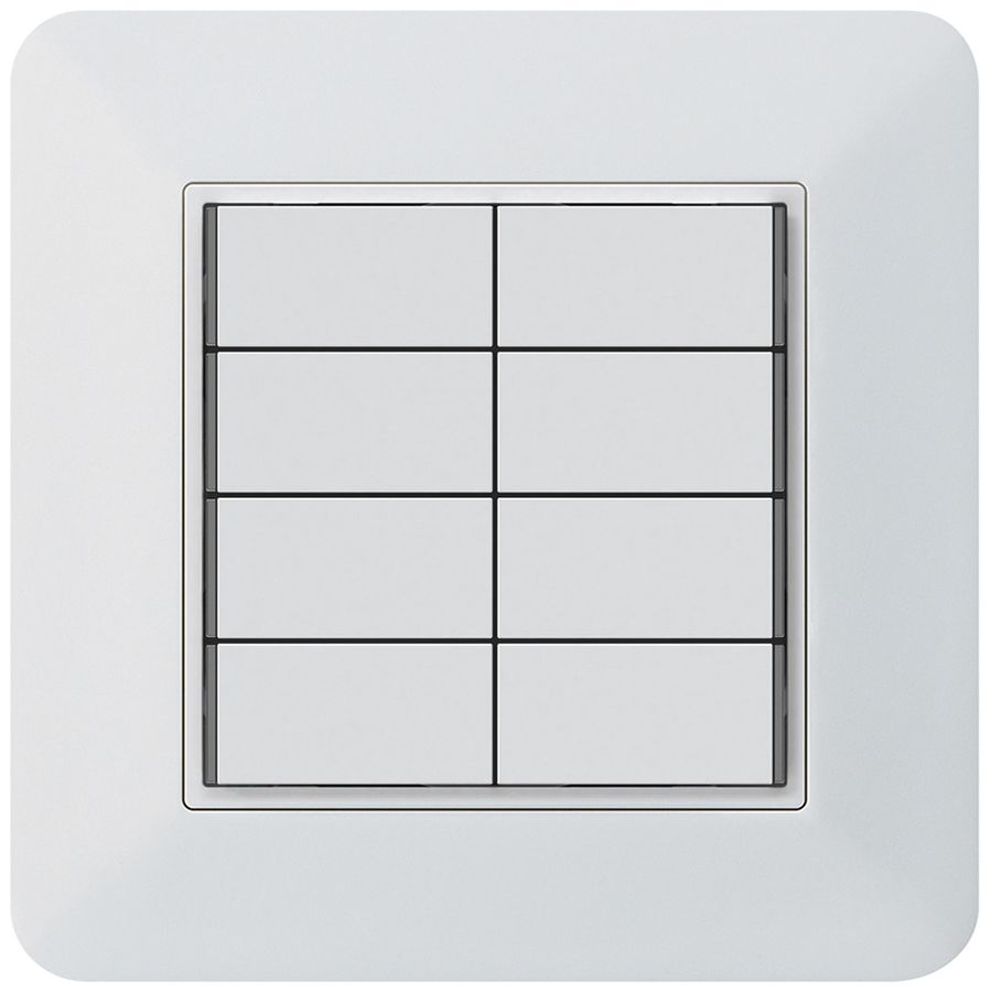 Poussoir KNX ENC KTR 8×touches 8×points actionnables LED blanc