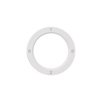 Kennscheibe NEVO, f.Drehschalter, 0-1-0-2, weiss