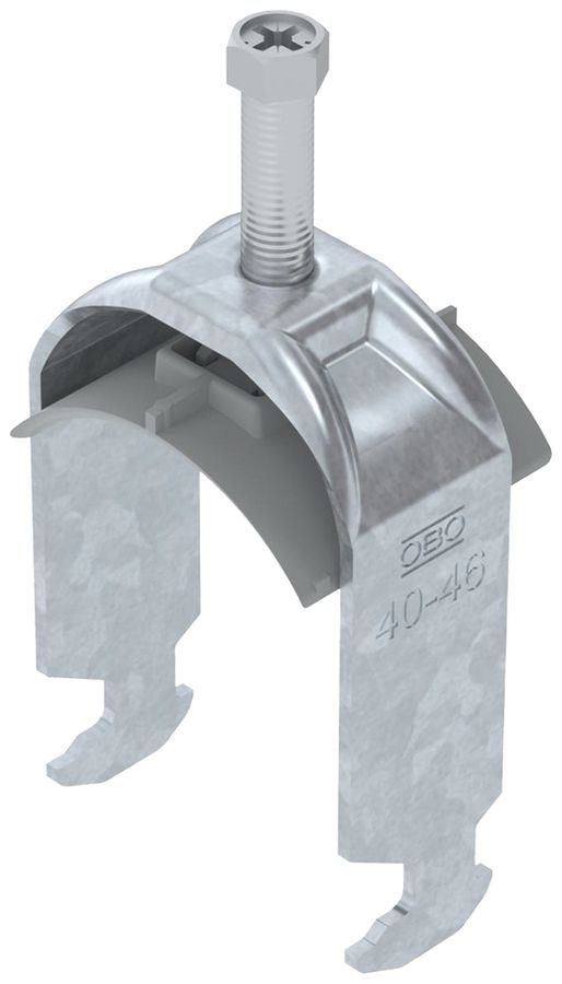 Fixation rapide BET 2056 pied à H mat.synthétique 40…46mm 1×câble acier Zn-ch-im