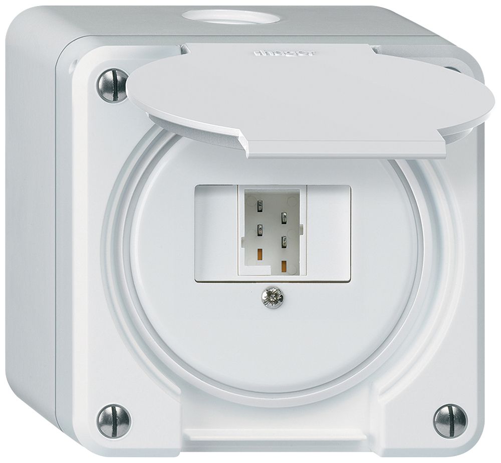 AP-Anschlussdose robusto IP55 weiss 1×TT83