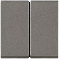 EB-Wippschalter MOS 1/3+3/1L 10A magnesium 2 Module