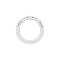 Kennscheibe NEVO, f.Drehschalter, Aperto-> <-Chiuso, weiss