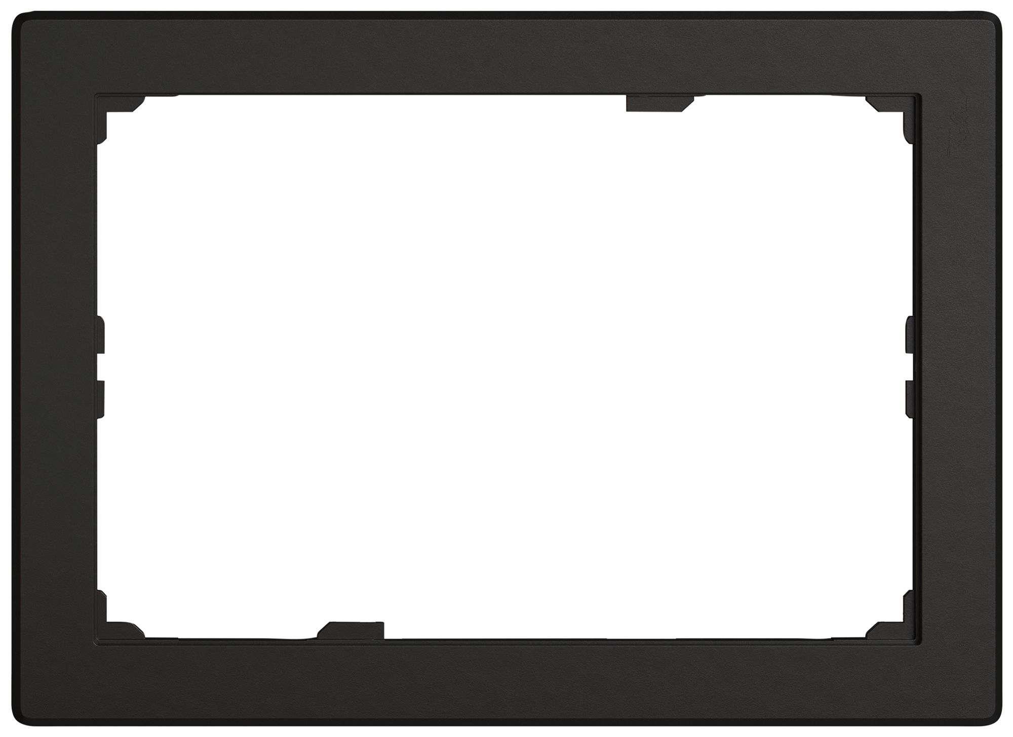 Abdeckrahmen EDIZIO.liv 2×3 208×148mm schwarz