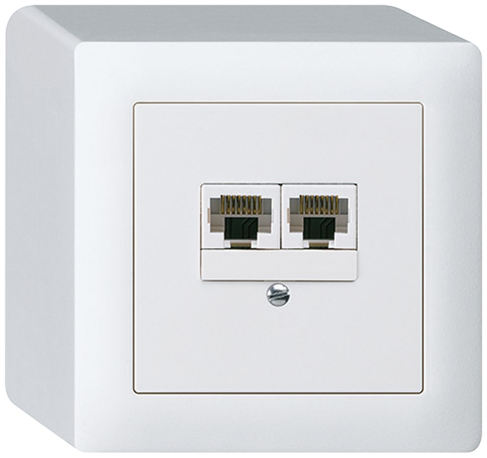 AP-Dose kallysto 2×RJ45u getrennt weiss