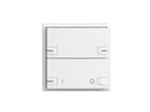 Plaque frontale EDIZIOdue zepAIR ON/OFF 1C sans marquage avec LED blanc