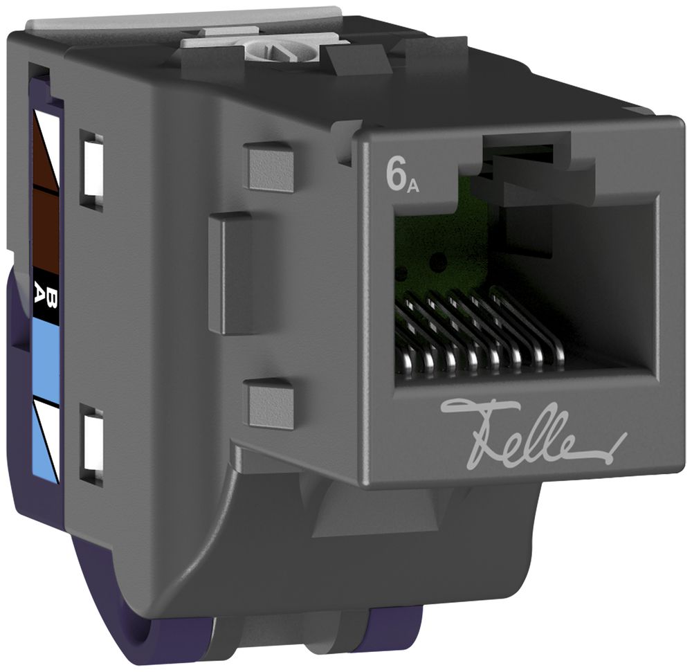Anschlussmodul Feller EASYNET S-One RJ45 Kat.6A ungeschirmt, 100 Stück