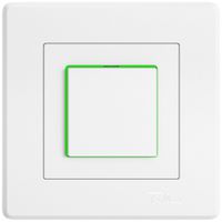 UP-Leuchtdruckschalter EDIZIO.liv SNAPFIX® 3/1L Seitenlinse KS grün ws