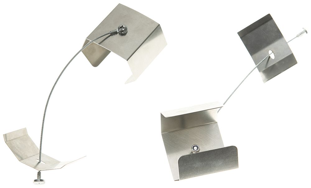 Montageklammer-Set DOTLUX MISTRAL Stahl 50×50×42mm Silber