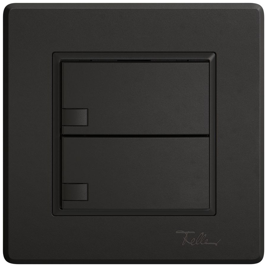 UP-Universaltaster EDIZIO.liv UNI SNAPFIX® 12…48V o.LED 2× 1-Tbed.sz