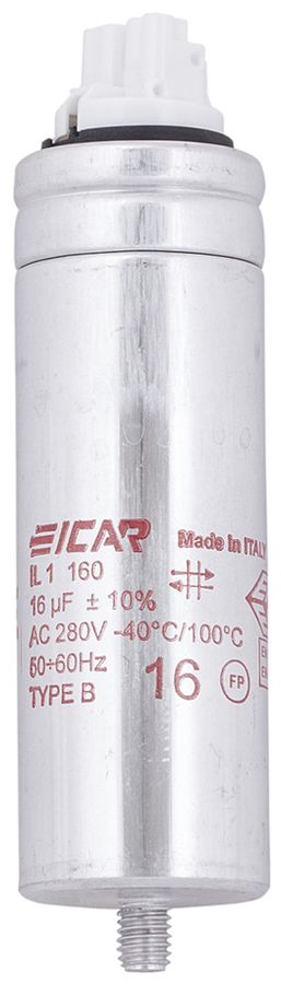 Kondensator ICAR IL 1/160 35X103MM 16µF 250V f.Leuchte (parallel) Ø35×103mm