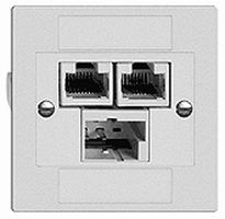 Einsatz zu UP-Anschlussdose SOHO T+T/2×RJ45/u weiss ITplus EDIZIOdue