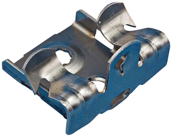 Flanschträger Caddy Loch M6 Flansch 8…14mm, Edelstahl