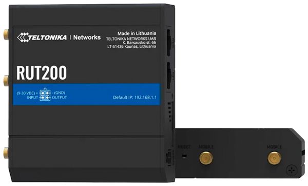 Router Teltonika RUT200 LTE 1×WAN 1×LAN WLAN 2.4GHz IPv4/IPv6
