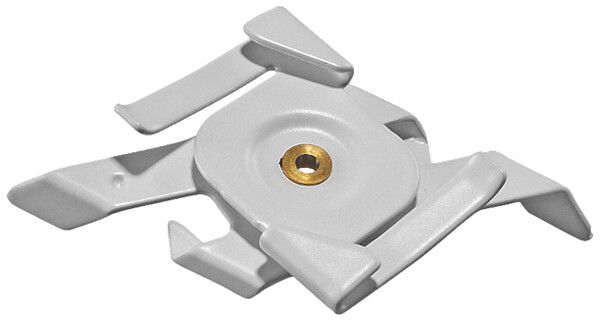 Bügel zur Schienenabhängung DOTLUX 3 Phasen-System, für Rasterdecken, weiss