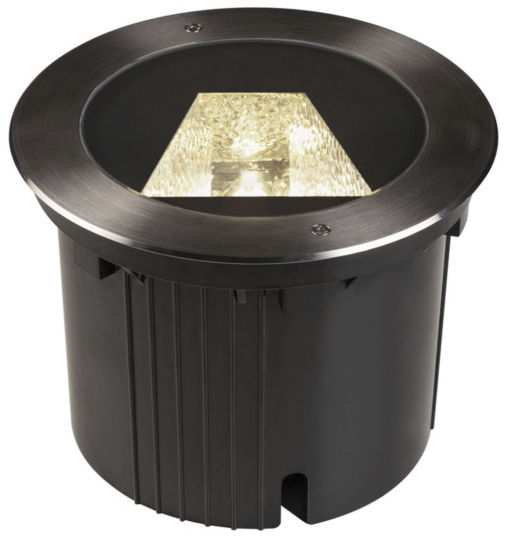 EB-LED-Bodenleuchte SLV DASAR 270 ASYM 30W 2100lm 4000K IP67/65 Edelstahl