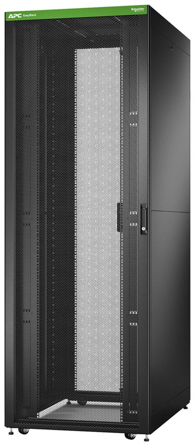 Netzwerkschrank Easy Rack 800mm/48HE/1200mm mit Seitenwände schwarz