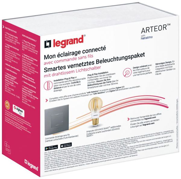 Kit de démarrage Legrand Arteor with Netatmo 1×lumière 2×3L×2.5mm² 1×LED E27