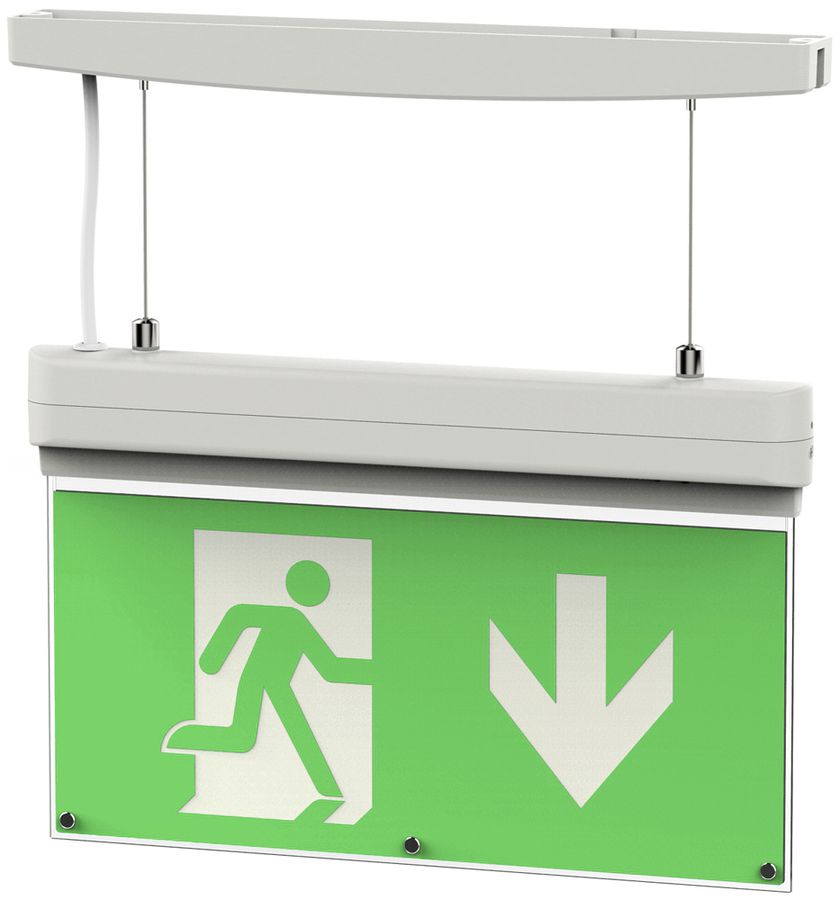 Lampada d.segnalaz.d'emerg.LED DOTLUX EXITmulti IP20 2W 3h fc/fa at appa./inca.