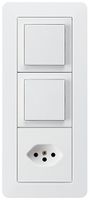 UP-Kombination kallysto.trend Gr.I-I-I vertikal 2×Schalter S3+Typ 13 weiss