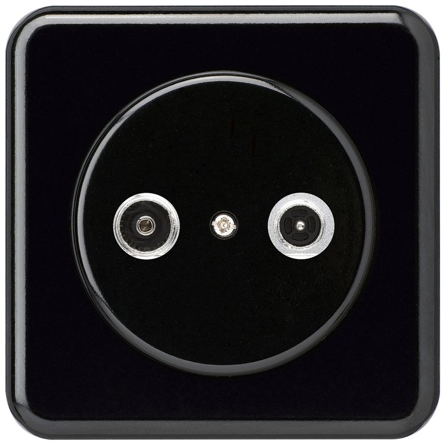 UP-Antennendose basico TV-R Bauart C 11dB 2GHz schwarz