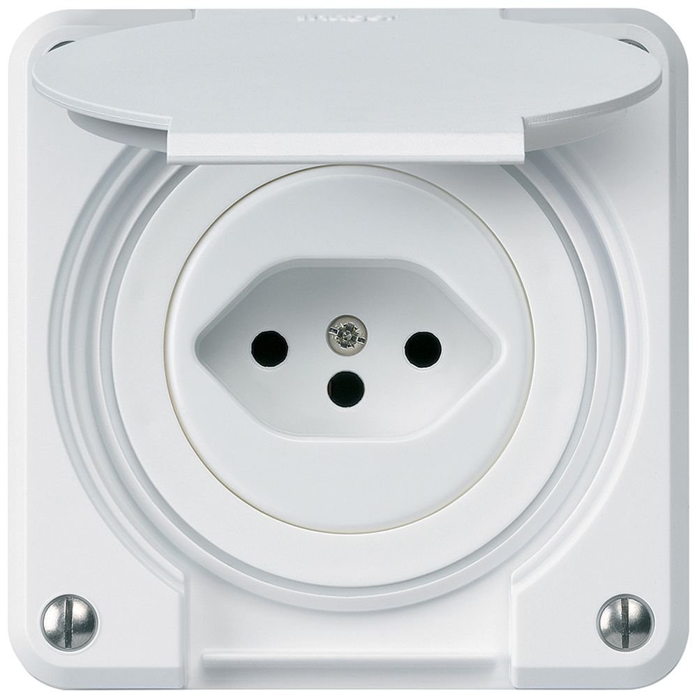 Prise ENC robusto type 13 blanc