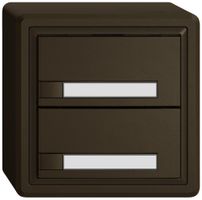 AP-Universaltaster EDIZIO.liv UNI SNAPFIX® 5…48V o.LED 2× 1-Tbed.Pap.br