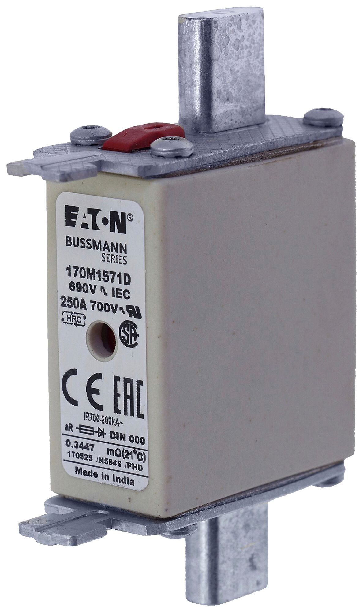 Fusible HPC Eaton 170M1571D 000 250A AC 690V aR