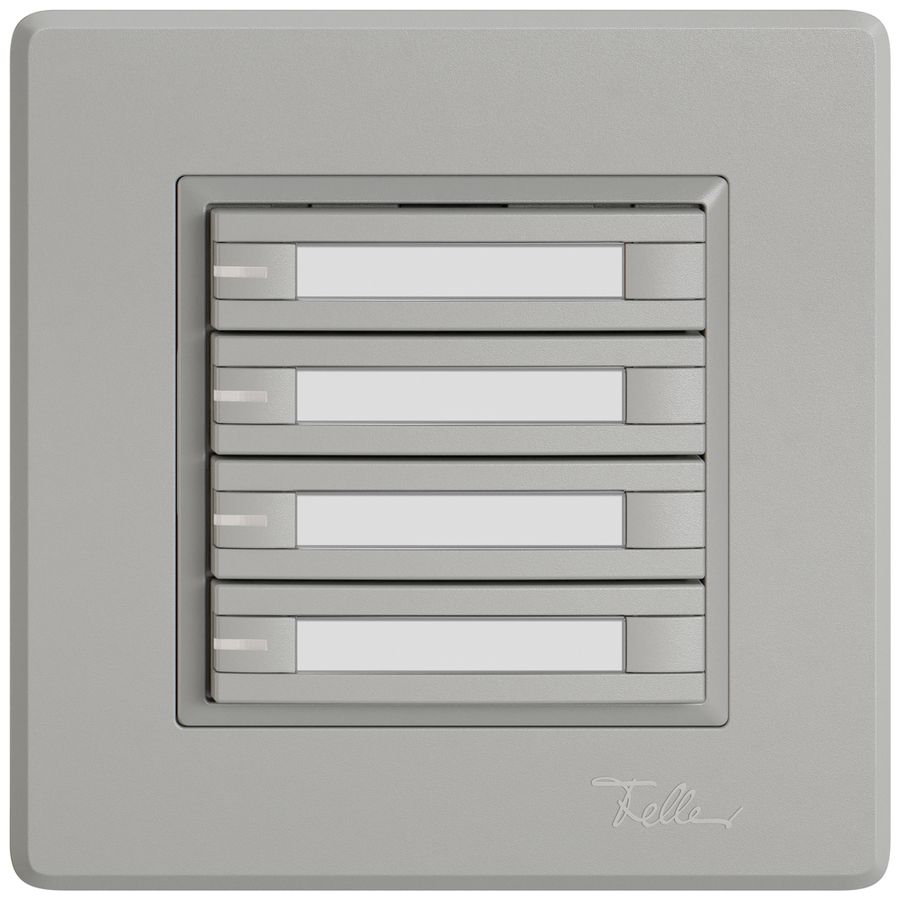 Pulsante KNX RGB INC EDIZIO.liv SNAPFIX® sensore temp.RGB-LED targ.4× com.2T grc