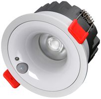Downlight LED DOTLUX PIRSOlight PIR 12W 1050lm 930 36° Ø85mm blanc